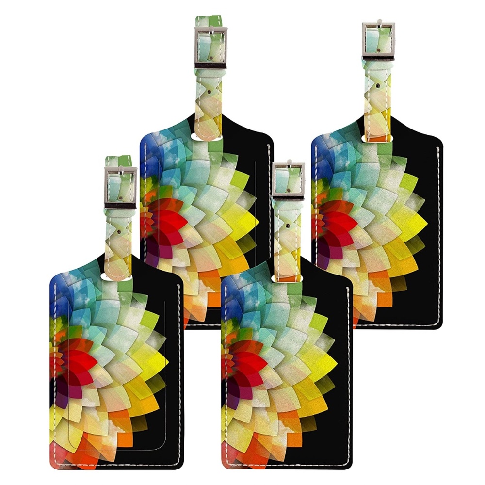 NEW 4 Pack of Colorful Luggage Tags